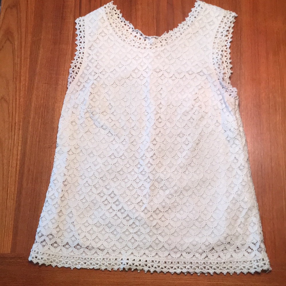 Lace tank, size XS by Merona